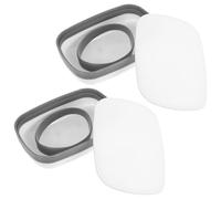 LABRIMP Scatola Portasapone da Viaggio Set da 2 Portatile con Coperchio e Spugna Assorbente in Plastica Bianca Previene Sapone Molle per Campeggio e Attività All'aperto