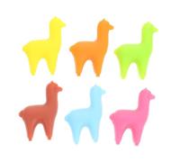 LABRIMP Segnabicchieri Alpaca da Vino 6 Pezzi in Silicone per Feste | Forma Originale, Facile da Usare e Pulire, Decorazione Creativa per Brindisi, Housewarming e Tavola