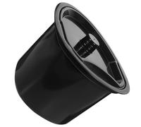 LABRIMP Set 1 Vasino in Plastica con Coperchio per Anziani e Pazienti, Comodo e Pratico, Adatto a Sedie Doccia e Comode da Letto, Colore Nero Stili multipli