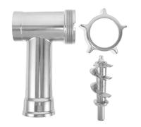LABRIMP Set 3 Pezzi Accessori per Tritacarne Elettrico in Lega di Alluminio, Tubo Insaccatore per Salsicce, Ricambi per Macinatura Carne, Facile Montaggio per Uso Domestico in Cucina