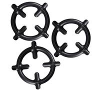 LABRIMP Set 3 Pezzi Supporti per Fornello a Gas in Ghisa, Sottopentola per Stufa da Cucina, Portautensili per Pentole a Gas, Accessori per Caffettiere e Piani Cottura