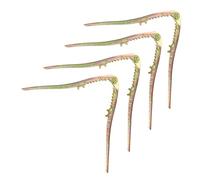 LABRIMP Set 4 Pezzi Clip per Noci e Pinoli in Acciaio, Morsetti Multifunzionali Manico Seghettato Antiscivolo, Utensili da Cucina per Aprire Nocciole e Frutta Secca Domestica