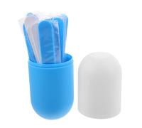 LABRIMP Set da 26 Bastoncini Abbassalingua in Plastica con Bicchiere per Cura Orale e Allenamento del Linguaggio, per Viaggi e Attività All'aperto Riutilizzabile