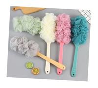 LABRIMP Spazzola per Bagno 3 Pezzi Manico in Pe, Setole Morbide per Esfoliare e Pulire la Schiena, Accessorio Bagno per Doccia e Circolazione Attiva Stili multipli