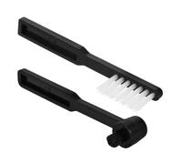 LABRIMP Spazzola per Pulizia Puntina Giradischi in Plastico e Nylon, 2 Pezzi, Riduce Rumore senza Graffiare, Adatta per Vinili e Cd, Design Semplice e Funzionale