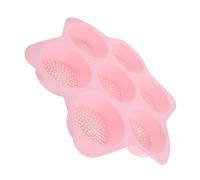 LABRIMP Stampo Silicone Antiadente Cavità per Hamburger Mini Cupcake e Pane Resistente Temperature Tondo Accessorio Friggitrice Ad Aria Rosa