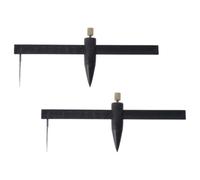 LABRIMP Strumenti per Tagliare Cerchi in Argilla 2Pezzi in Plastico Nero per Disegni e Progetti Creativi
