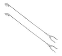 LABRIMP Strumento di Presa per Anziani 1m 2 Pezzi, Pinza in Acciaio Inossidabile Pieghevole, Raccogli Rifiuti Ideale per Casa e Scaffali