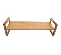 LABRIMP Supporto per Monitor e Laptop in Legno Rialzato Base da Scrivania e Organizer per Computer, Mensola per Laptop da Tavolo per Ufficio e Lavoro