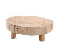 LABRIMP Supporto per Piante in Vaso in Legno Beige, Vassoio Rustico | Espositore in Legno, Giardino Esterno e Balcone, Facile Montaggio, Portatile, per Piante da Interno e Candela