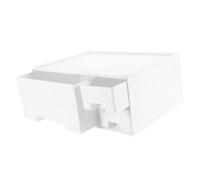 LABRIMP Supporto per Studenti per Computer e Appassionati di Makeup per Stampante da Scrivania Bianco in ABS Cassetto, Alzata per Monitor e Rack di Archiviazione