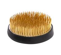 LABRIMP Supporto Rotondo per Composizioni Floreali in Gomma e Rame | Base Antiscivolo, Supporto Riutilizzabile per Vasi Bassi, Utile in Laboratorio Floreale e Ikebana