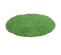 LABRIMP Tappeto in Erba Artificiale Rotondo Verde per Decorazione | Plastica Realistica e Delicata, Uso per Hotel e Ristorante, Adatto a Tavola e Ambienti Esterni