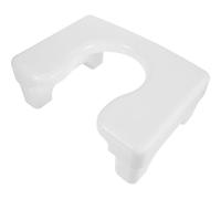 LABRIMP Toilet Stool in PP Bianco Antiscivolo e Robusto, Sgabello per Bagno con Forma Semplice, Supporto per Donne Incinte e Anziani