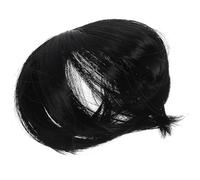 LABRIMP Topper per Chioma Donna Nero in Fibra Chimica Leggera e Facile da Applicare, Extension per Chioma Sottili, Accessorio Elegante per Party e Lavoro