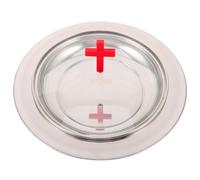 LABRIMP Vassoio per Comunione in Acciaio Inossidabile con Coperchio Rosso Croce Set Liturgico per Resistente e Facile da Pulire per Cerimonie di Battesimo e Natale