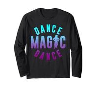 Labryrinth Dance Magic Dance Silhouette Retro Fantasy Movie Maglia a Manica