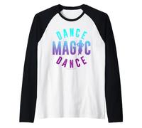 Labryrinth Dance Magic Dance Silhouette Retro Fantasy Movie Maglia con Maniche Raglan