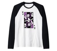 Labryrinth Goblin King Playing Card 80's Vintage Fantasy Maglia con Maniche Raglan