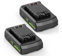 LabTEC 2 confezioni di batterie GW2430 da 24 V 2000 mAh di ricambio per Greenworks 24 V (non per 48 V) batteria 29842 29852 29322 29862 2938202 26111700 CAM803 Cordless Power Tool con indicatore