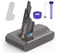 LabTEC Batteria per Dyson V7, 21.6V 4600mAh Li-ion Batteria di Ricambio per Dyson V7 Animal Trigger Motor-head Pro Car+Boat Aspirapolvere senza fili con 1 Spazzola+Pre Filtro+Post Filtro