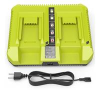 LabTEC Caricatore rapido a 2 porte per batteria al litio RB da 40 V, compatibile con OP4015 OP4026 OP4040 OP4050, 40 Volt RB