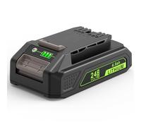 LabTEC GW2430 Batteria 24V 2000mAh Ricambio per Greenworks 24V (non per 48V) Batteria 29842 29852 29322 29862 2938202 26111700 CAM803 Cordless Power Tool con indicatore luminoso