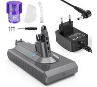 LabTEC V11 - Batteria agli ioni di litio 25,2 V 3900 mAh per Dyson V11 (tipo a vite) SV14 Absolute senza fili + filtro + spazzola + vite (non adatta per il design del pulsante)