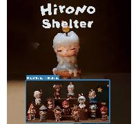 Labubu Pop Mart THE MONSTERS Hirono Shelter Series Blind Box - 12 normali + 1 design nascosto, statuette a tema rifugio scuro e accogliente (candela/tenda/orso), lavorazione artigianale con texture al