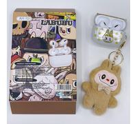 LaBubu Portachiavi Mini Peluche + Cuffie Bluetooth e Custodia Tech Regalo