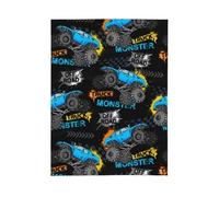 LaBuyGVT Coperta in pile Monster Trucks Car ultra morbida calda regalo per ragazzi per casa letto divano sedia all'aperto viaggi campeggio coperta