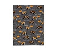 LaBuyGVT Coperta in pile Monster Trucks Escavatore Trattore Ultra Morbida Calda per Casa Letto Divano Sedia Outdoor Viaggi Campeggio Coperte