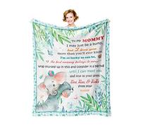 LaBuyGVT Coperta in pile regalo per la mamma per le donne idee per la prima volta dopo la nascita gravidanza rivelare il genere coperte