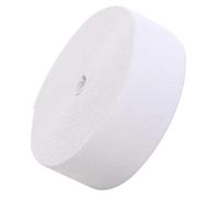 LABUYI 1 Rotolo Elastica Banda 5m×5cm,Elastico per Cucito,Elastico per Pantaloni,Fettuccia Elastica,Elastico per Cucire,Fascia Elastici Piatto Cucito Nastro,per Vestiti,Pantaloni,Elastico Bianco