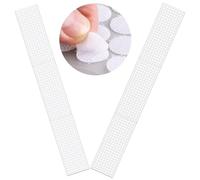 LABUYI 1200 Pezzi 600 Tondini Adesivi Tondo,Tondini Adesivi in,Punti Autoadesivi Con,Forti e robusti,Pair Monete Appiccicoso da 10 mm(Bianco)