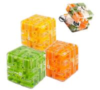 Labyrinth 3d Puzzle Cube, Maze Magic Cube - Educational Stress, Relief Puzzle Toy, Puzzles Mazes Balls Intelligence Cubes Logical Thinking Anti Education Fun Hand-Eye Coordination Toys(C+D+E)