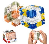 Labyrinth - Puzzle 3D a forma di cubo di Maze Cube, con sfere rotanti, giocattolo interattivo per feste di classe (A + B)