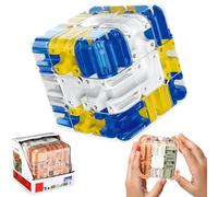 Labyrinth - Puzzle 3D a forma di cubo per labirinto, con sfere rotanti, giocattolo interattivo per feste di classe (B)