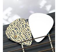 Labyrinth Treasure Map - Set di plettri per chitarra (sottile/medio/spesso), ampiamente compatibile con tutti i tipi di strumenti a corda,