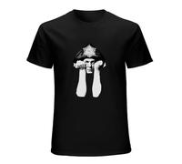 LABZAADGUK Men's T-Shirt Aleister Crowley - Hand Silk Screened, Pre-Shrunk 100% Cotton Black 3XL