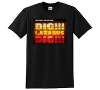 LABZAADGUK Street T-Shirt Nick Cave And The Bad Seeds Dig Lazarus Dig Christmas Mens Black 3XL