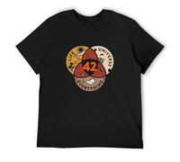 LABZAADGUK Trendy T-Shirt Short Sleeve The Best 42 The Answer To Life The Universe And Everything Men'SGift Top Black 3XL