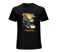 LABZAADGUK Unisex T-Shirt Missing in Action Colonel Braddock Chuck Norris Vietnam War Prisioners 1984 Movie Film Black S