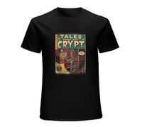 LABZAADGUK Unisex T-Shirt T Tales from The Crypt Poster Men'SFashion Black XXL
