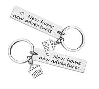 LAC EVERYTHING EVERYWHERE Portachiavi Casa Nuova Coppia in Metallo - Regalo Coppia Lui e Lei Convivenza, Anniversario