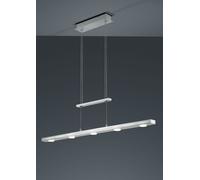 LACAL SOSPENSIONE LED 4W 2660lm, 3000 + 5000K 7 LUCI BIDIREZIONALE DIMMERABILE COLORE ACCIAIO L.100CM