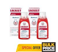 Lacalut Aktiv Collutorio Sano Gengive Forte Denti Everyday Supporto 300ml 2-pack