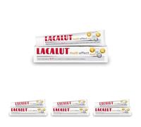 Lacalut Multi-Effect - Dentifricio al Fluoro 75 ml - Formulazione 5in1 (Rinforza Smalto, Tonifica Gengive, Previene Carie, Denti Bianchi e Alito Fresco) una Completa Igiene Orale e Dentale