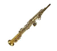 Lacca Dorata Un Pezzo Sassofono Dritto Acuto Sib Tono Strumenti Musicali Sax In Ottone Con Bocchino Sassofono per principianti Kit