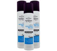 Lacca ECOLOGICA NO GAS Con Pantenolo, Ultra Volumizzante. Per Tutti i Tipi Di Capelli. 5 Azioni: Anti-Umidità, Anti-Crespo, Asciuga Velocemente, Non Appesantisce e a Lunga Durata 300ml (3 Unità)